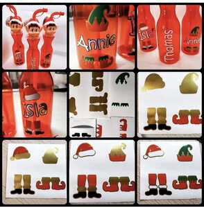 Personalised Christmas bottles